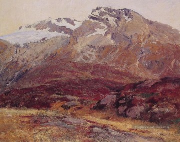 Descendre du paysage du Mont Blanc John Singer Sargent Peinture à l'huile